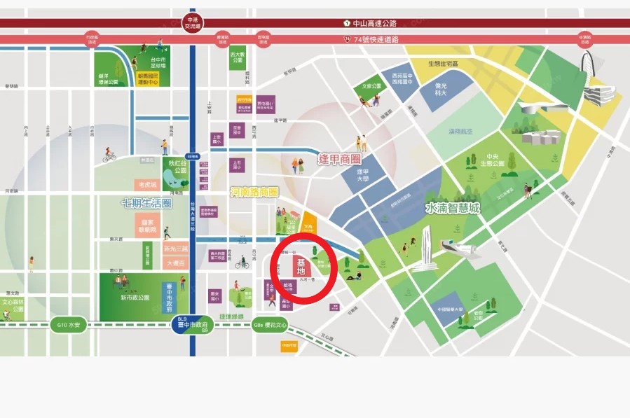 坤聯發 西屯匯地圖