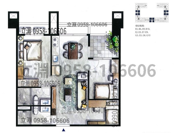 達麗創世紀格局圖