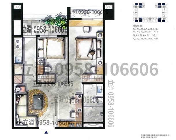 達麗創世紀格局圖